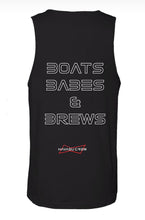 Load image into Gallery viewer, Boats, Babes and Brews Men's Tanks