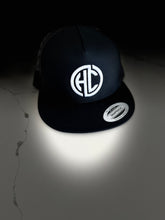 Load image into Gallery viewer, Black Flatbill Trucker Hats with Mesh back