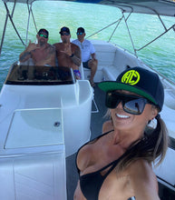 Load image into Gallery viewer, Black Flatbill Trucker Hats with Mesh back