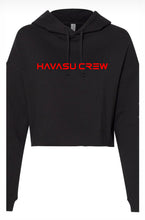 Load image into Gallery viewer, Red HAVASU CREW text on women&#39;s tees and tanks
