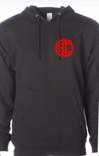 Load image into Gallery viewer, Unisex Black HC Sweatshirt with HC Classic Logo or HSM Monogram Logo on the chest. Back is plain.
