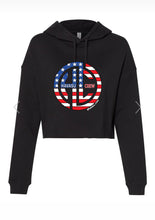 Load image into Gallery viewer, Patriotic Cropped Hoodie
