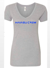 Load image into Gallery viewer, Blue HAVASU CREW text Women&#39;s Tops
