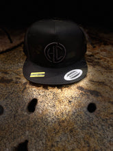 Load image into Gallery viewer, Black Flatbill Trucker Hats with Mesh back
