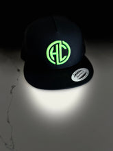 Load image into Gallery viewer, Black Flatbill Trucker Hats with Mesh back
