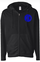 Load image into Gallery viewer, Unisex Black HC Sweatshirt with HC Classic Logo or HSM Monogram Logo on the chest. Back is plain.
