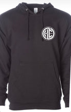 Load image into Gallery viewer, Unisex Black HC Sweatshirt with HC Classic Logo or HSM Monogram Logo on the chest. Back is plain.
