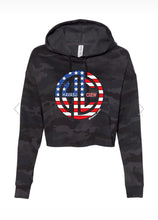 Load image into Gallery viewer, Patriotic Cropped Hoodie
