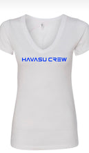 Load image into Gallery viewer, Blue HAVASU CREW text Women&#39;s Tops
