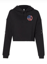 Load image into Gallery viewer, Patriotic Cropped Hoodie
